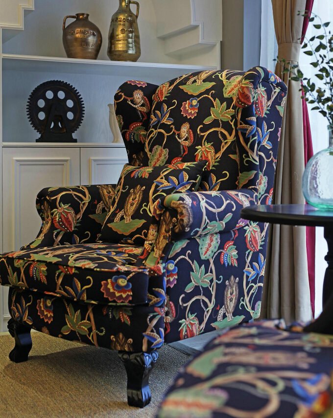 Harper Velvet Ottoman